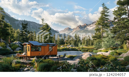 Tiny House On Wheels In A National Park Tiny House On Wheels In A National Park 124204057