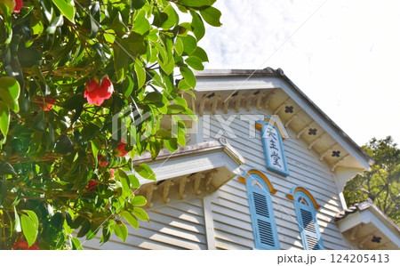 晴天の江上天主堂 長崎 晴天の江上天主堂 長崎 124205413