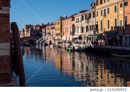 Quiet Venetian Canal at Dawn 124206052