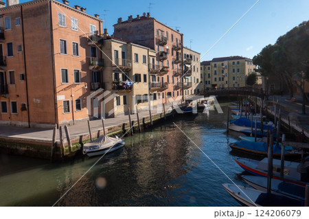 Quiet Venetian Canal at Dawn Quiet Venetian Canal at Dawn 124206079