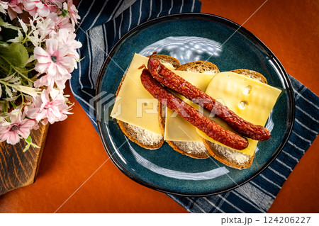 A modest meal. 124206227