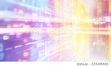 Abstract scientific medical background with floating molecules, transparent petri dishes, and digital data streams, soft blurred light effects creating a futuristic lab atmosphere. Abstract scientific medical background with floating molecules, transparent petri dishes, and digital data streams, soft blurred light effects creating a futuristic lab atmosphere. 124206480