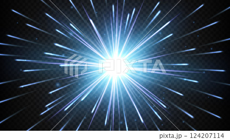 Blue Explosion Effect, Vector Illustration Blue Explosion Effect, Vector Illustration 124207114
