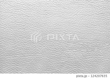 Glossy structure of genuine leather, natural white colored skin surface, leatharette texture 124207635