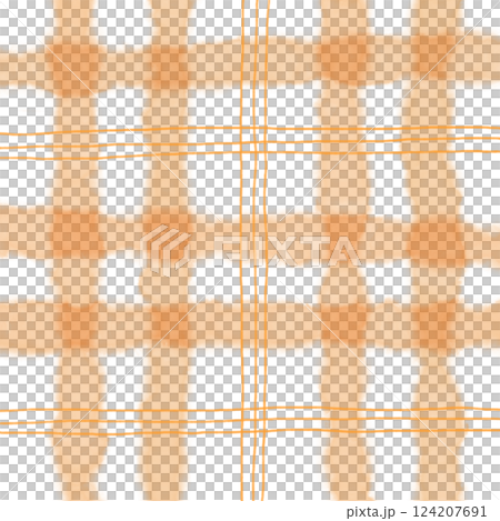 Orange Plaid Gingham Hand Drawn Background Pattern Overlay Orange Plaid Gingham Hand Drawn Background Pattern Overlay 124207691