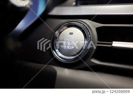 The button for stopping the start of the car engine. 124208009