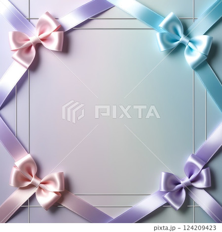 high end festive card with silver embellishments and soft pastel gradient design for luxurious gift presentations elegant greetings and decorative prints 124209423