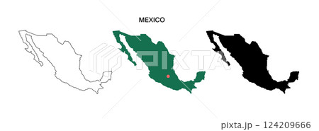 Mexico map poster Mexico map poster 124209666
