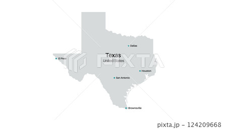 Texas state silhouette Texas state silhouette 124209668