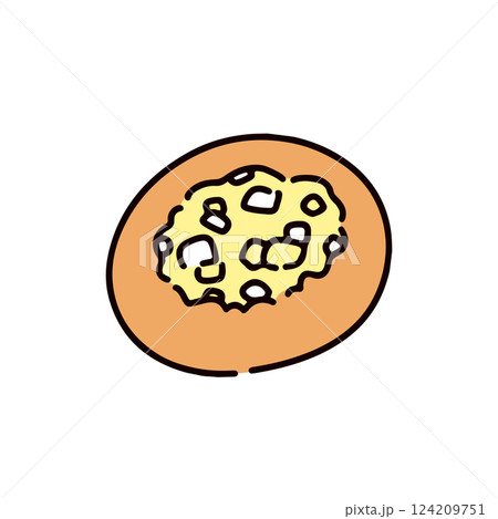 惣菜パンのイラスト 124209751
