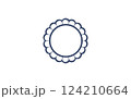 レース素材 124210664