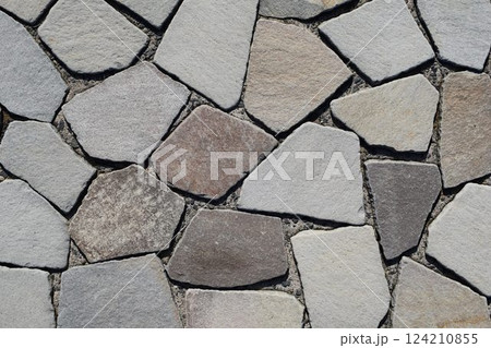 石畳 テクスチャ 背景素材 124210855