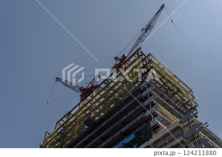 工事現場 建設現場 施工現場 124211880