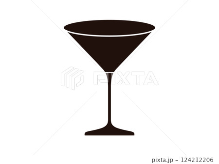 カクテルグラス　シルエット 124212206