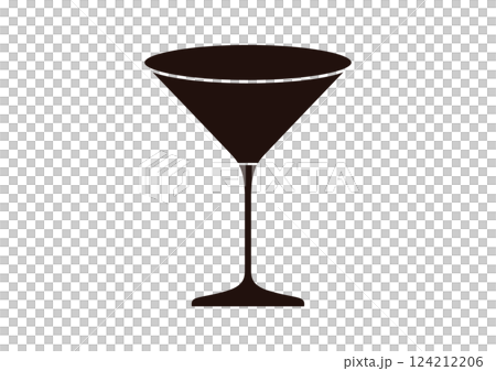 カクテルグラス　シルエット 124212206