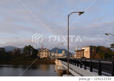 朝の萩橋 山口 朝の萩橋 山口 124212530