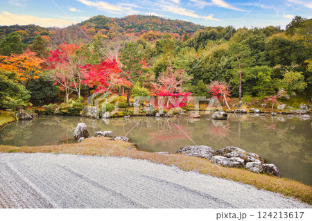 紅葉美しい秋の京都イメージ写真 124213617