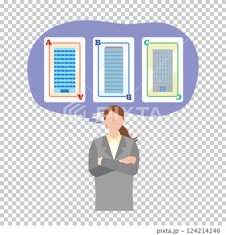 就職活動の売り手市場イメージイラスト 就職活動の売り手市場イメージイラスト 124214246