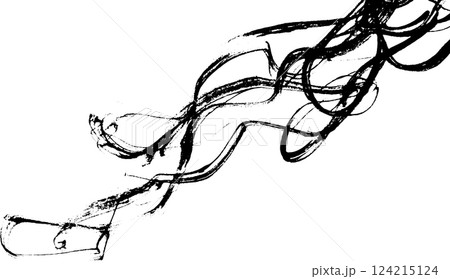 An abstract design featuring dynamic, flowing black lines on a white background, creating a sense of movement and energy. An abstract design featuring dynamic, flowing black lines on a white background, creating a sense of movement and energy. 124215124