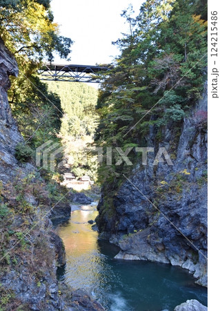 秋の鳩ノ巣渓谷　東京 124215486
