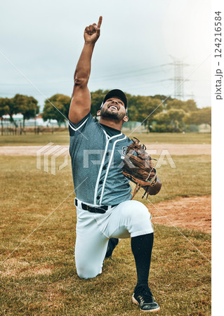 Baseball, baseball player and celebration, winner and success in match, game or competition. Happy, smile and sports male from India pointing up, celebrating victory or winning, training or workout Baseball, baseball player and celebration, winner and success in match, game or competition. Happy, smile and sports male from India pointing up, celebrating victory or winning, training or workout 124216584