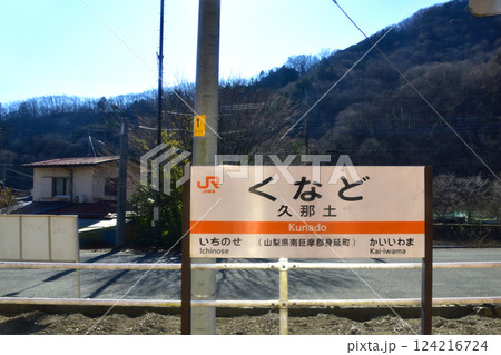 JR東海、身延線の芦川駅から落居駅までの車窓風景(2022年12月) 124216724