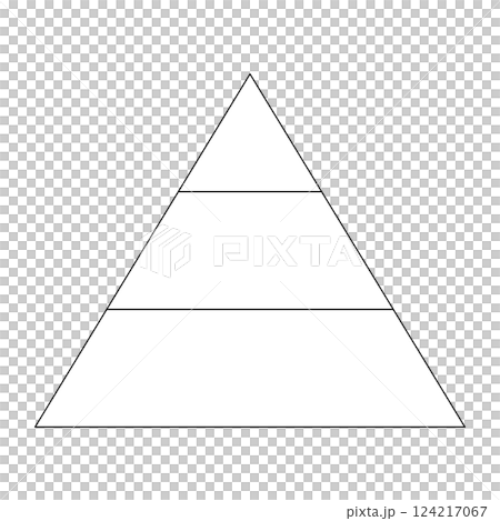 三層層次金字塔模板向量插圖 124217067