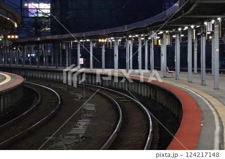 函館駅のプラットホームから眺める鉄道のある風景《北海道》 函館駅のプラットホームから眺める鉄道のある風景《北海道》 124217148