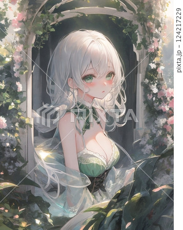 ファンタジー世界の妖精 124217229