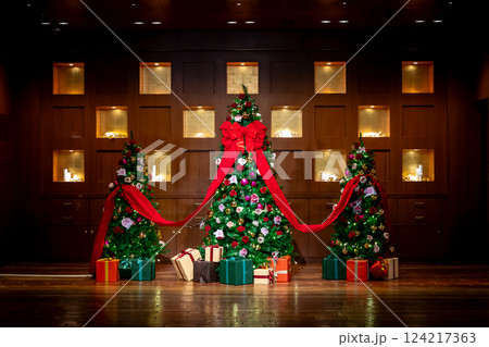 大きなクリスマスツリー 124217363