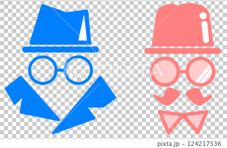 個人情報や極秘任務を探るスパイの人物イラスト 124217536