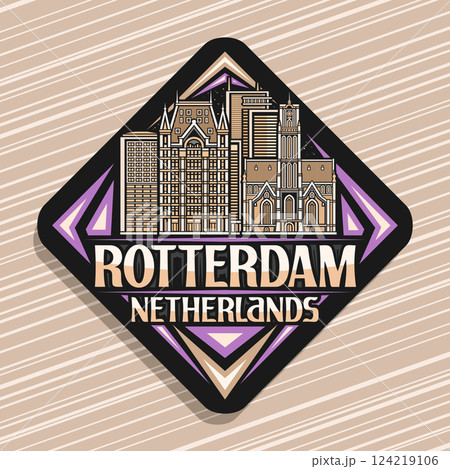 Vector logo for Rotterdam Vector logo for Rotterdam 124219106