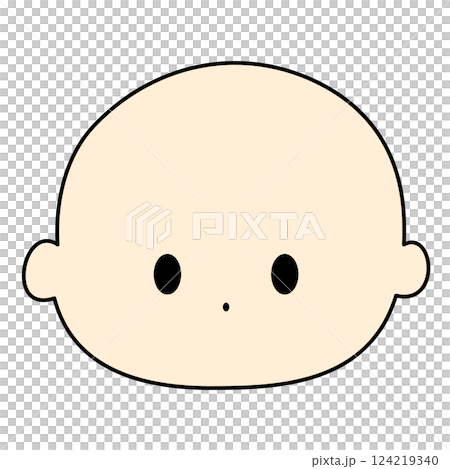 簡單直面插圖 124219340