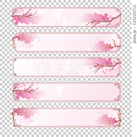 中華風フレーム　春の桜 124220712