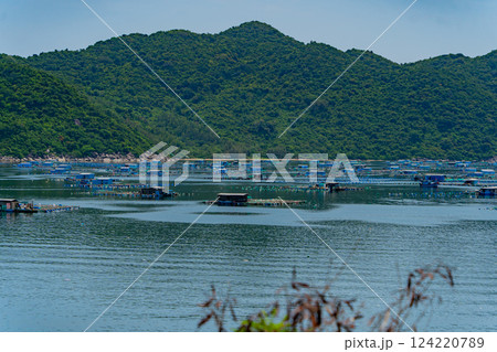 Fishing village on the water. Fishing village on the water. 124220789