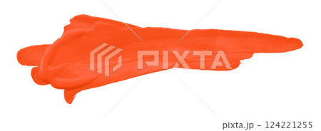 red brush isolated on transparent background red brush isolated on transparent background 124221255