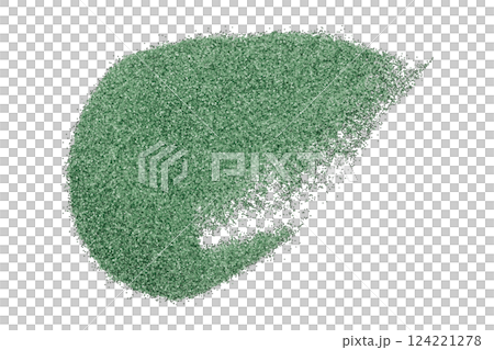 Green glitter powder isolated on transparent background Green glitter powder isolated on transparent background 124221278
