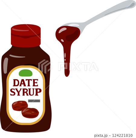 ボトル入りのデーツシロップ ボトル入りのデーツシロップ 124221810