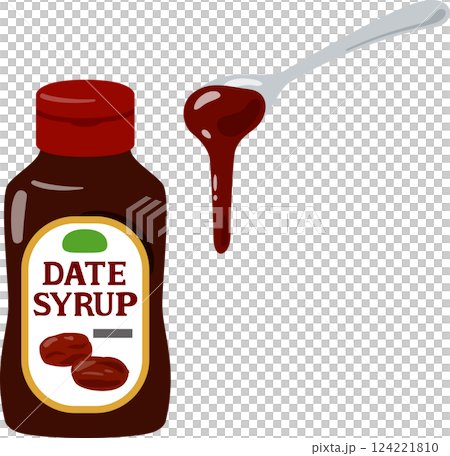 ボトル入りのデーツシロップ ボトル入りのデーツシロップ 124221810