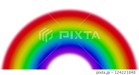 ぼんやりしたカラフルな虹 124221848