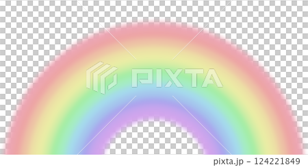 A pale, colorful, soft rainbow A pale, colorful, soft rainbow 124221849