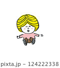 ニコニコ笑顔の子ども 124222338