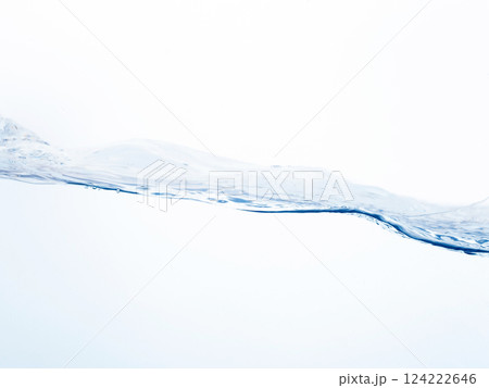 水　流れ　揺れ　水面　波 124222646