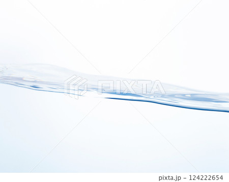 水　流れ　揺れ　水面　波 124222654
