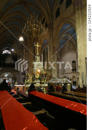 Interior of Zagreb cathedral dedicated to Assumption of Virgin Mary Interior of Zagreb cathedral dedicated to Assumption of Virgin Mary 124222924