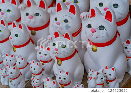 豪徳寺招福殿の招福猫児（まねきねこ） 124223932