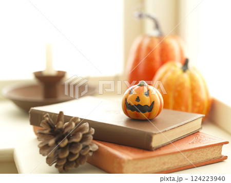 窓辺のハロウィンイメージ 窓辺のハロウィンイメージ 124223940