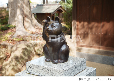 豪徳寺招福殿・参詣者を招く招福猫児（まねきねこ） 124224045