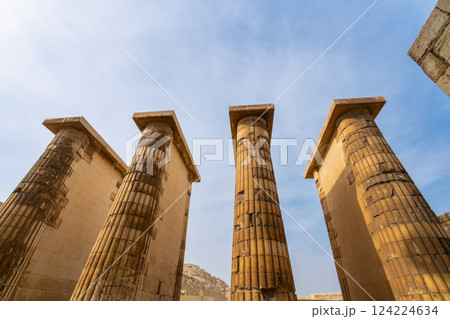Ancient Columns Near Step Pyramid of Zoser, Saqqara. 124224634