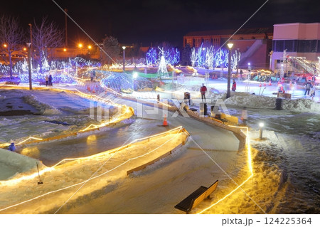 くしろウィンターパークのスケートリンク 124225364
